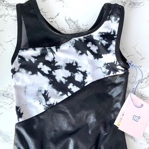 NWT Black Gymnastics/ Dance Leotard sz XS